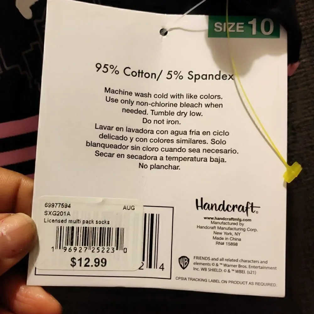 Warner Bros, Friends sports bra with padding, nwt, size 10